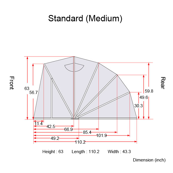 motorcycle cover standard medium the bike shield